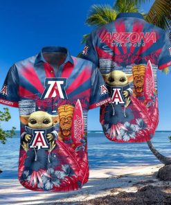 Baby Yoda Star Wars NCAA Arizona Wildcats Hawaiian Shirt For Summer Lovers