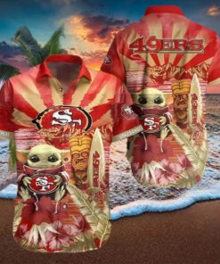 Baby Yoda Star Wars NFL 49ers Hawaiian Shirt