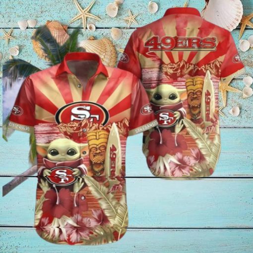 Baby Yoda Star Wars NFL 49ers Hawaiian Shirt