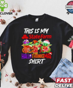 Baby Yoda State Farm This Is My Hallothanksmas Shirt