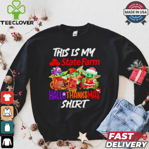 Baby Yoda State Farm This Is My Hallothanksmas Shirt