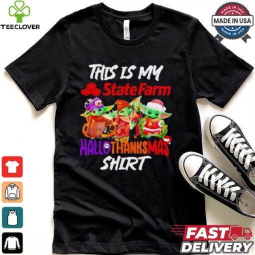 Baby Yoda State Farm This Is My Hallothanksmas Shirt