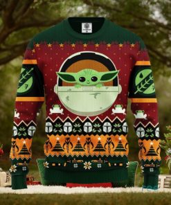 Baby Yoda Thanksgiving Women Mens Ugly Christmas Sweater