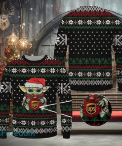 Baby Yoda Ups Christmas Ugly Sweater 3D For Men And Women