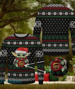 Baby Yoda Ups Christmas Ugly Sweater 3D For Men And Women
