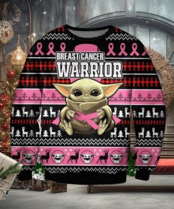 Baby Yoda With Cancer Knitted Ugly Christmas Sweater