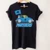 Baby Yoda drive a car Carolina Panthers football flag logo hoodie, sweater, longsleeve, shirt v-neck, t-shirt