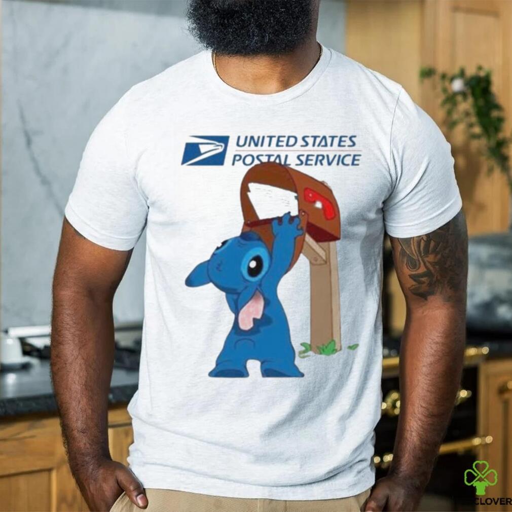 Baby Yoda hug united states postal service logo shirt