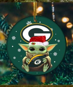 Baby Yoda x Green Bay Packers NFL Christmas Gift Tree Decorations Star Wars Gifts Ornament