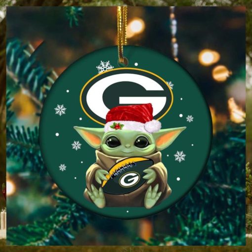 Baby Yoda x Green Bay Packers NFL Christmas Gift Tree Decorations Star Wars Gifts Ornament