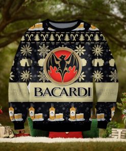 Bacardi Beer Ugly Christmas Sweater, Gift for Christmas Holiday
