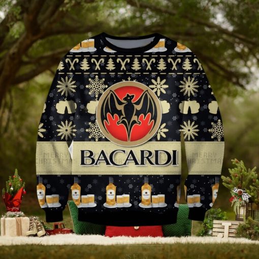 Bacardi Beer Ugly Christmas Sweater, Gift for Christmas Holiday