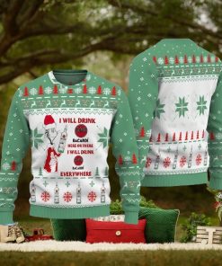 Bacardi I Will Drink Ugly Christmas Sweater Design Sweatshirt For Fans Gift
