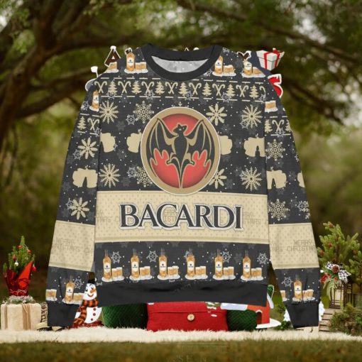 Bacardi Rum Snowflake Ugly Christmas Sweater Special Gift For Men Women