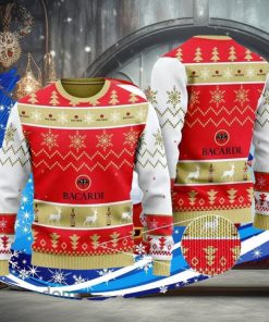 Bacardi White Christmas Ugly Christmas Sweater Special Gift For Men Women