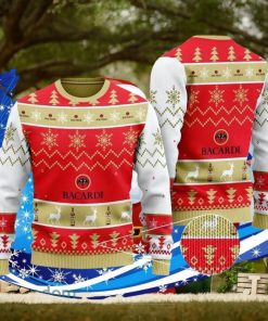 Bacardi White Christmas Ugly Christmas Sweater Special Gift For Men Women