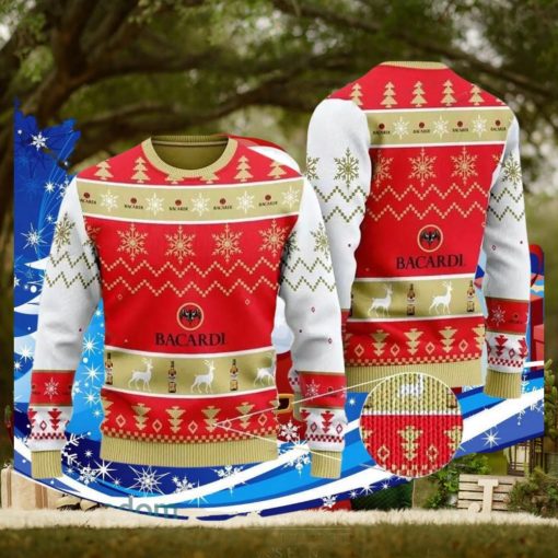 Bacardi White Christmas Ugly Christmas Sweater Special Gift For Men Women