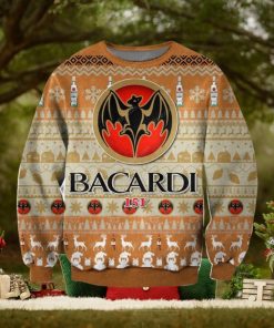Bacardi Wine 3D Printed Christmas Sweater