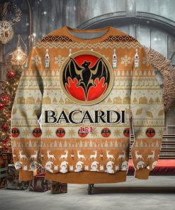 Bacardi Wine 3D Printed Christmas Sweater