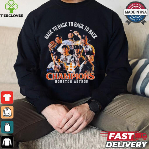 Back 2 Back 2 Back 2 Back Houston Astros 2024 American League West Champions Shirt