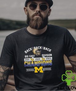 Back 2 Back 2 Back B10 East Division Champions Michigan Wolverines T Shirt 3 Back 2 Back 2 Back B10 East Division Champions Michigan Wolverines T Shirt