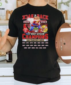 Back 2 Back 2022 2023 NFC West Division Champions San Francisco 49ers T Shirt