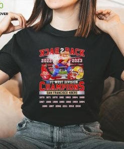 Back 2 Back 2022 2023 NFC West Division Champions San Francisco 49ers T Shirt