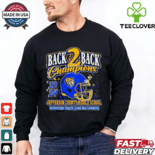 Back 2 Back Champions Jefferson County Middle School Southwestern Athletic Junior High Conference ’24 t shirt