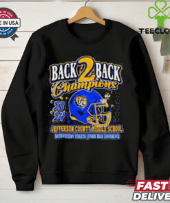 Back 2 Back Champions Jefferson County Middle School Southwestern Athletic Junior High Conference ’24 t shirt