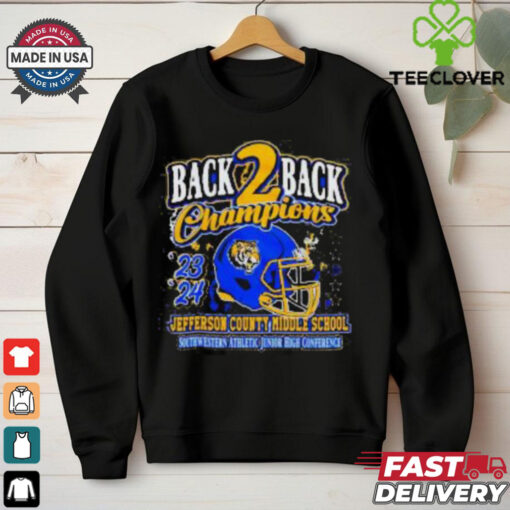 Back 2 Back Champions Jefferson County Middle School Southwestern Athletic Junior High Conference ’24 t shirt