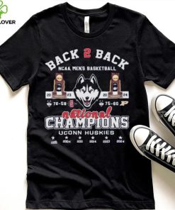 Back 2 Back NCAA Men’s Basketball National Champions UConn Huskies T Shirt