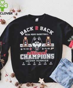 Back 2 Back NCAA Men’s Basketball National Champions UConn Huskies T Shirt