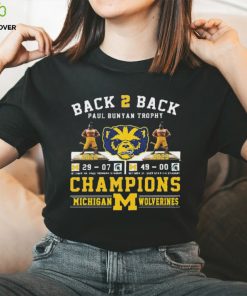 Back 2 Back Paul Bunyan Trophy Champions Michigan Wolverines Beat Michigan State Spartans Shirt