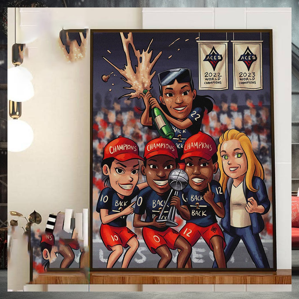 Back 2 Back The Las Vegas Aces Are Champions Again Home Decor Poster Canvas Back 2 Back The Las Vegas Aces Are Champions Again Home Decor Poster Canvas