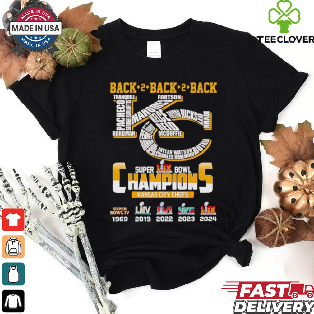 Back 2 back 2 back Super Bowl Champions Kansas City Chiefs shirt Back 2 back 2 back Super Bowl Champions Kansas City Chiefs shirt