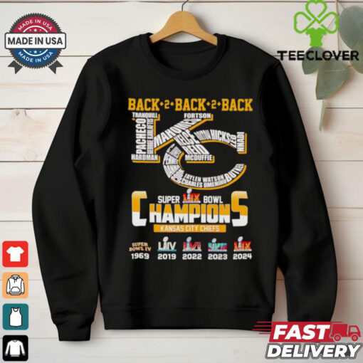 Back 2 back 2 back Super Bowl Champions Kansas City Chiefs shirt