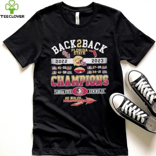 Back 2 back 2022 2023 Florida State Seminoles Champions go Noles hoodie, sweater, longsleeve, shirt v-neck, t-shirt