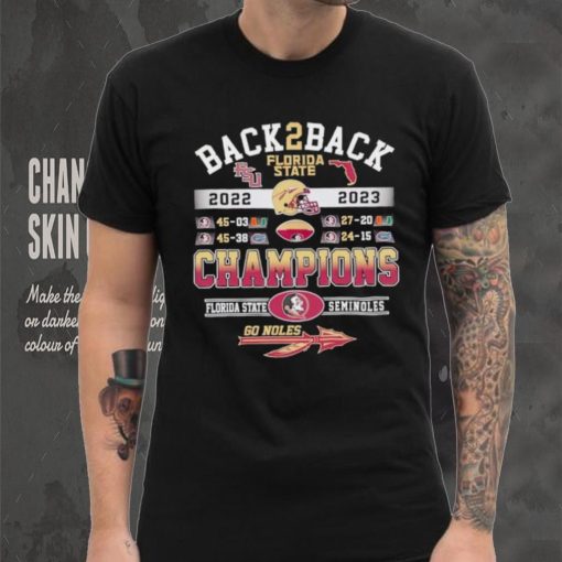 Back 2 back 2022 2023 Florida State Seminoles Champions go Noles hoodie, sweater, longsleeve, shirt v-neck, t-shirt