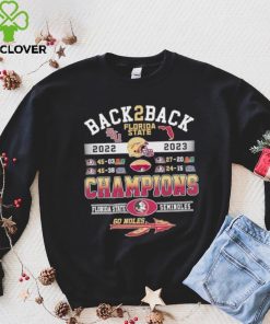 Back 2 back 2022 2023 Florida State Seminoles Champions go Noles hoodie, sweater, longsleeve, shirt v-neck, t-shirt