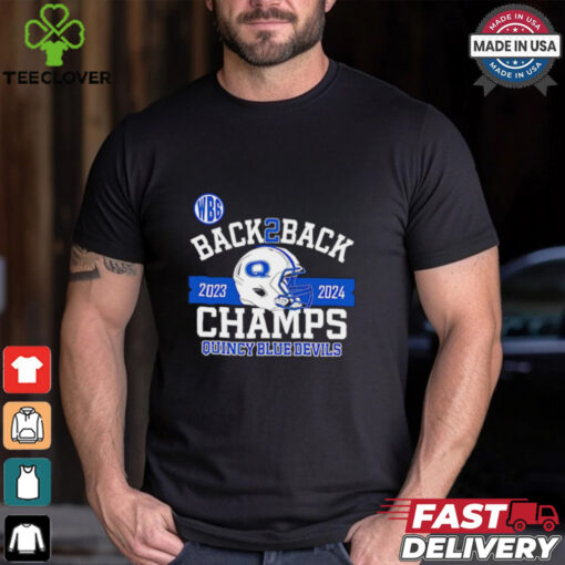 Back 2 back 2023 2024 Champs Quincy Blue Devil shirt