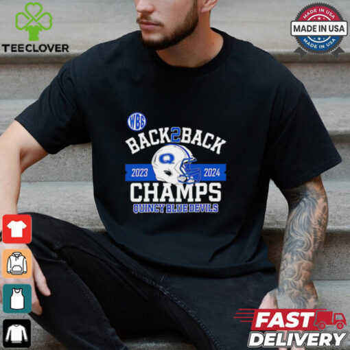 Back 2 back 2023 2024 Champs Quincy Blue Devil shirt