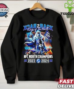 Back 2 back King of the North no 1 seed Detroit Lions mascot shirt