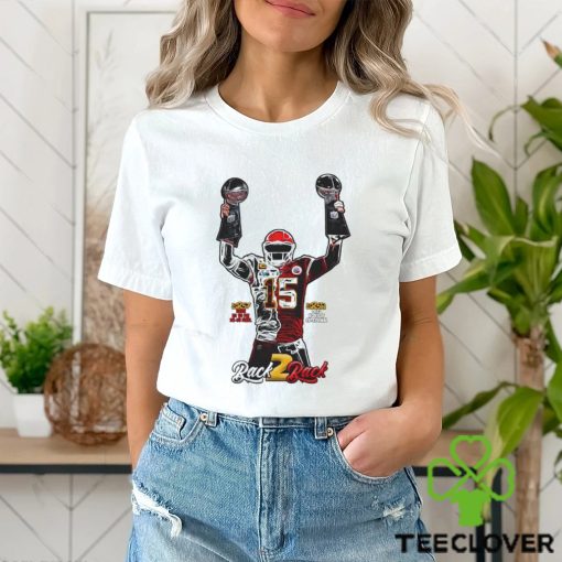 Back 2 back Patrick Mahomes SB57 SB58 shirt