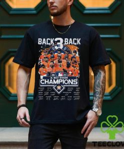 Back 3 back 2023 AL West Division Champions all players baseball signatures shirt