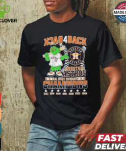 Back 4 Back Houston Astros Al West Division Champions 2017 2024 Shirt