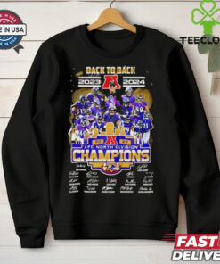 Back To Back 2023 2024 AFC Division Champion Baltimore Ravens Signatures shirt