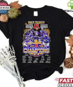 Back To Back 2023 2024 AFC Division Champion Baltimore Ravens Signatures shirt