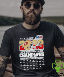 Back To Back 2023 NFC West Division Champions San Francisco 49ers Shirt