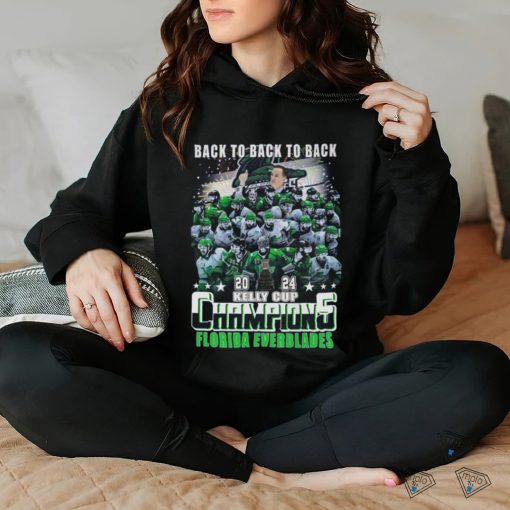 Back To Back 2024 Kelly Cup Champions Florida Everblades T Shirt