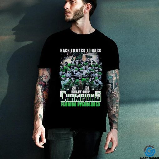 Back To Back 2024 Kelly Cup Champions Florida Everblades T Shirt